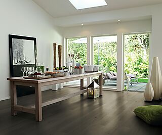 Laminatgulv Sensation Wide Long Plank Chalked Nordic Oak, Living Expression