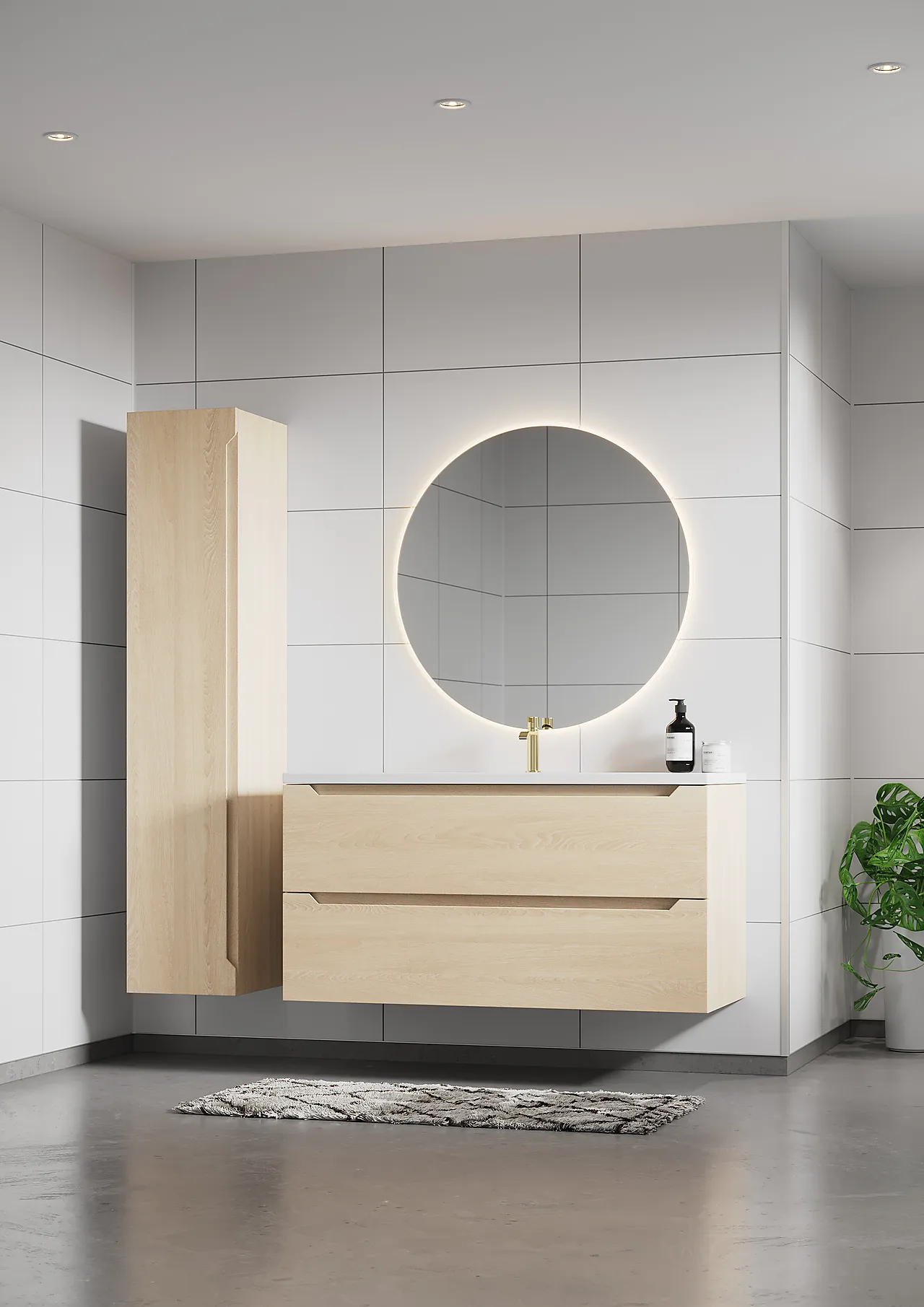 Baderomsplate fortissimo hvit null - null - 3 - Miniatyr