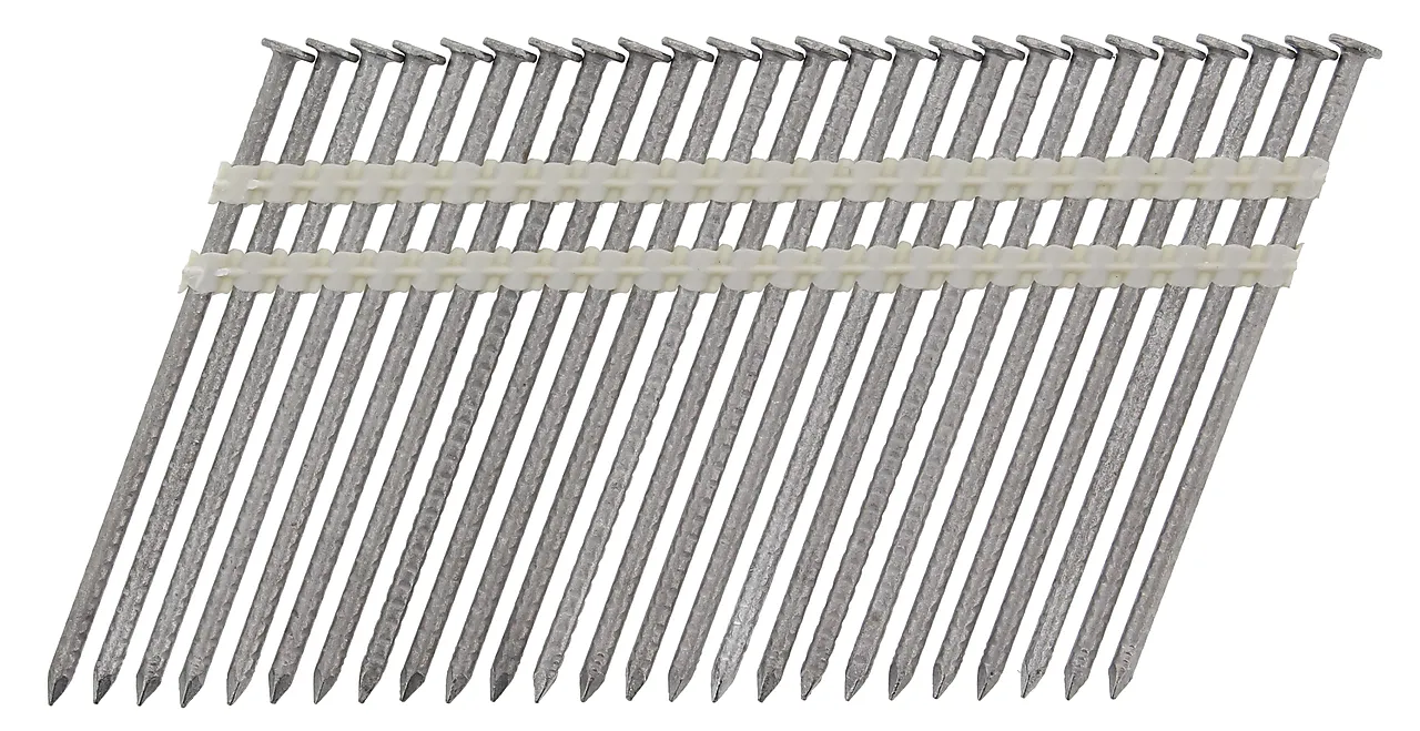 Maskinspiker 31/90 kammet varmeforzinket 21gr a500 Maskinspiker 31/90 kammet varmeforzinket 21gr a500