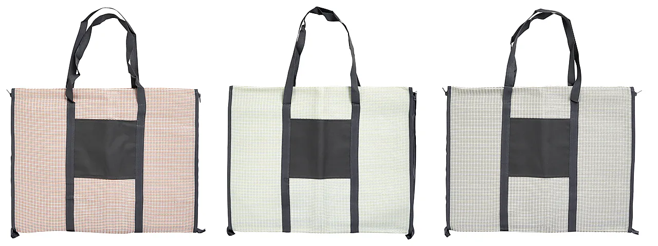 Strandmatte/taske m/oppblåsbar pute