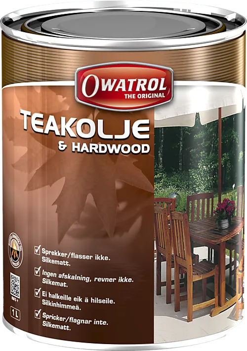 Teakolje 1 liter silkematt finish