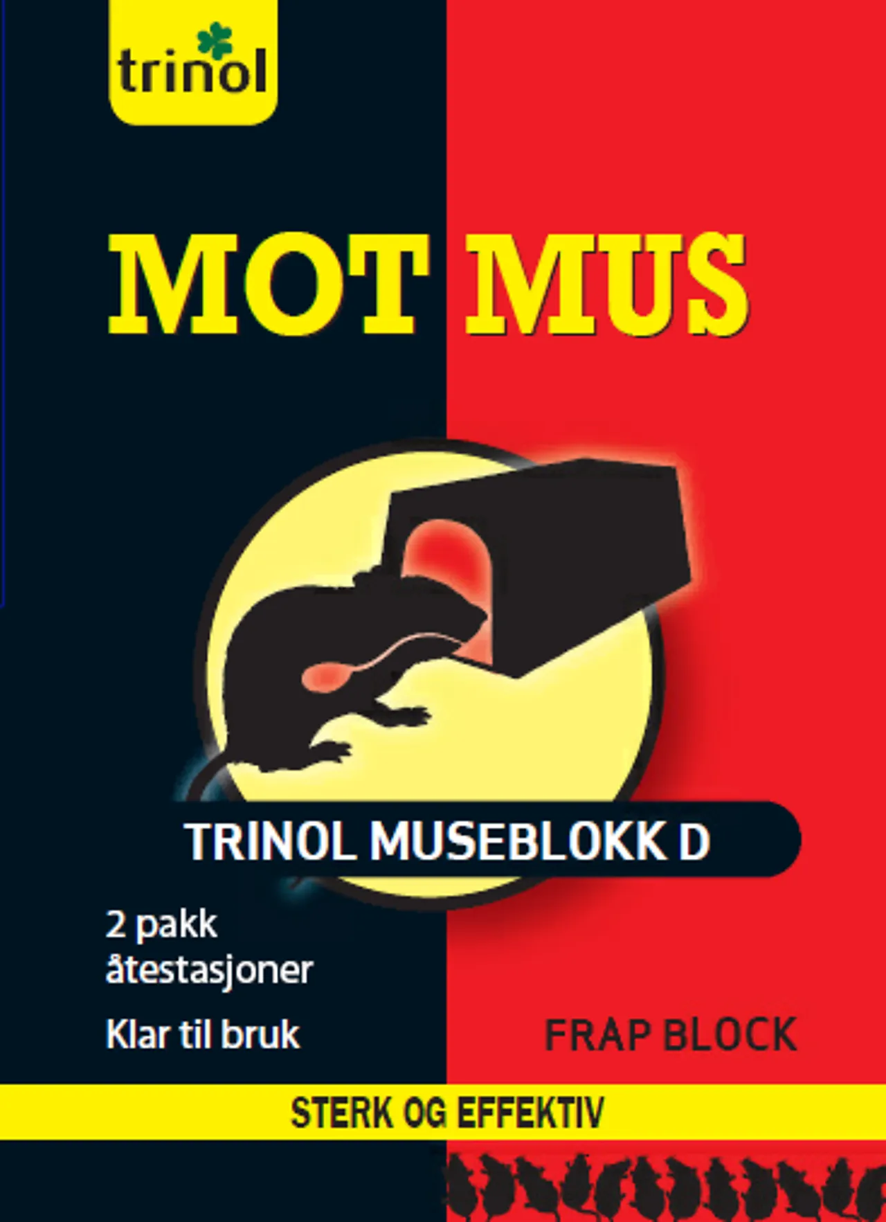 Museblokk med 2 åtestasjoner
