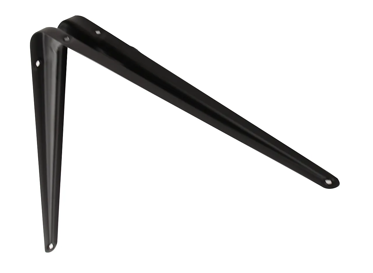 Hyllevinkel oppresset 300x350 mm sort Hyllevinkel oppresset 300x350 mm sort