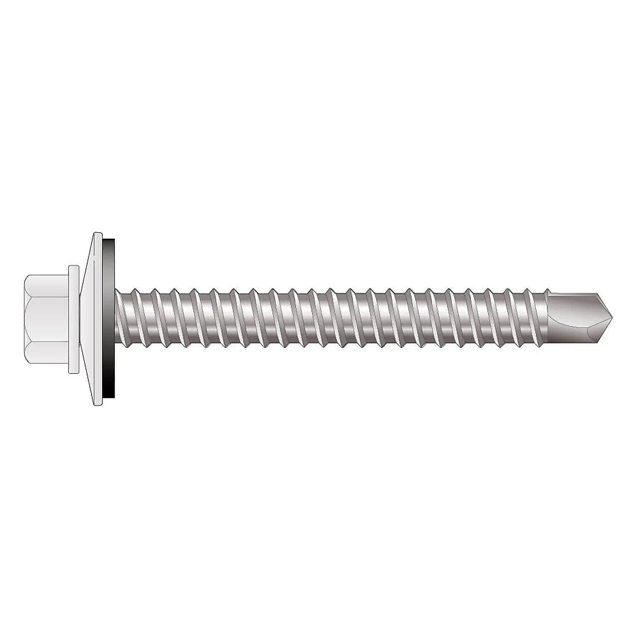 Farmerskrue hvit 4,8x20mm 250 stk Farmerskrue hvit 4,8x20mm 250 stk