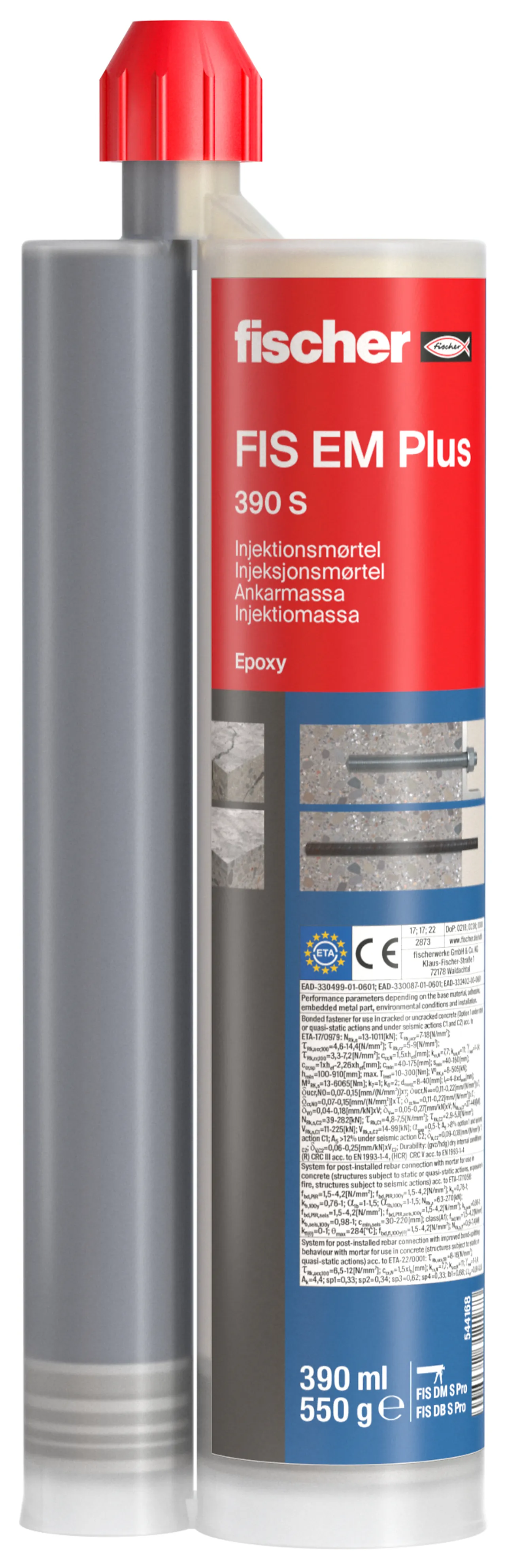 Forankringsmørtel fis em plus 390 S epoxy mørtel