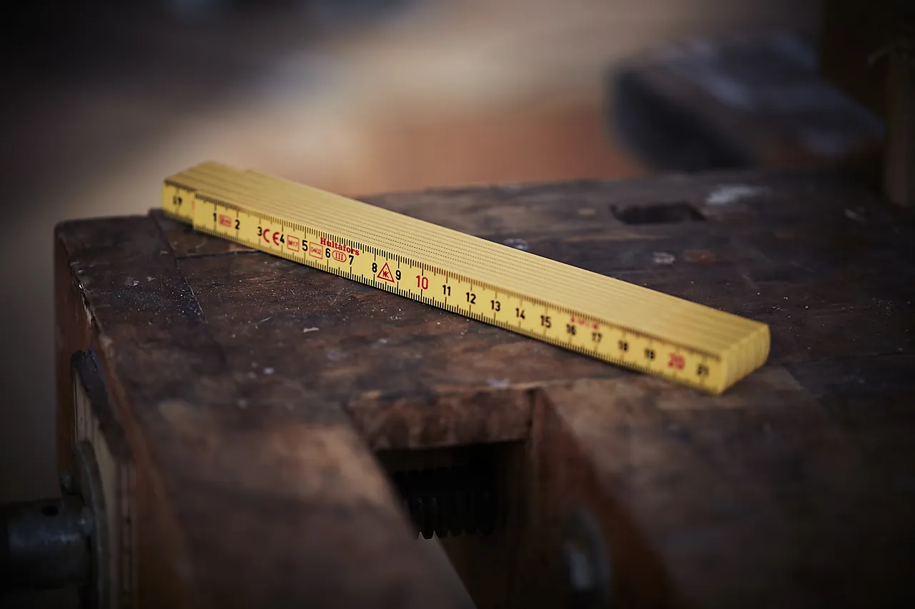 Meterstokk glassfiber 2 meter null - 2 - 2 - Miniatyr