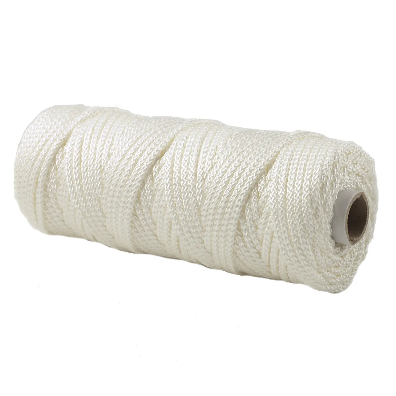 Tau 6mm 100m hv spl flettet nylon 8-flettet hvit x-spole null - 100 - 2 - Miniatyr