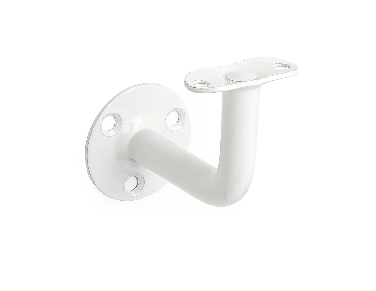 Gelenderholder 87 stål hvit 10 stk