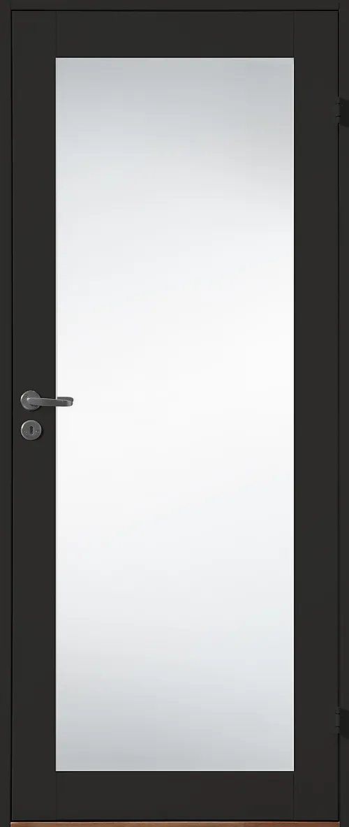 OPUS innerdør Prima dempet sort med glass 90x210 cm