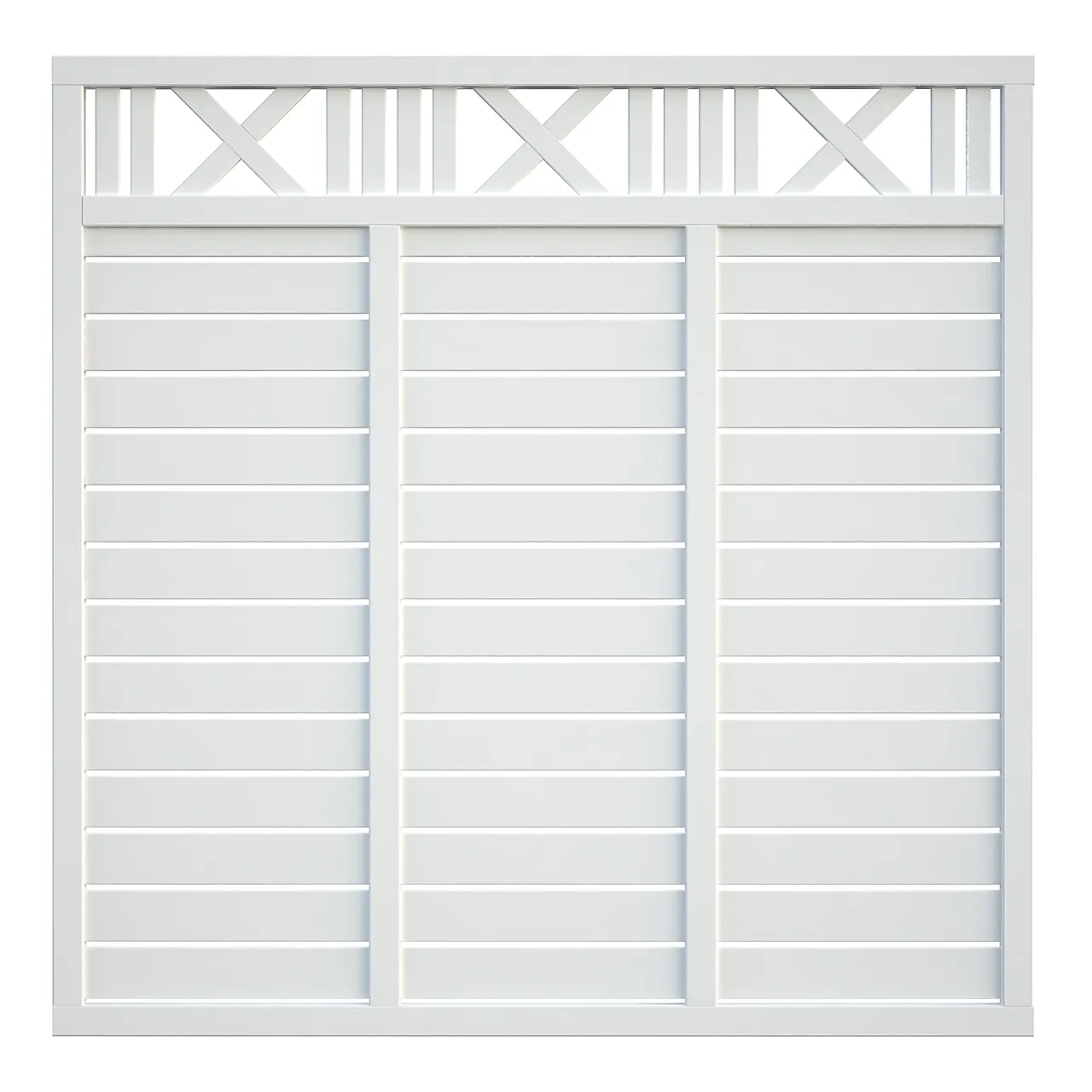 Levegg Marit1 180x180 cm hvitmalt 33x57 mm 12 mm panel Levegg Marit1 180x180 cm hvitmalt 33x57 mm 12 mm panel