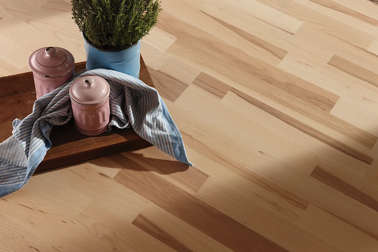 Parkett Ask Hvit Marcato 3-stav Live Matt lakk 14x215x2200mm null - null - 3 - Miniatyr