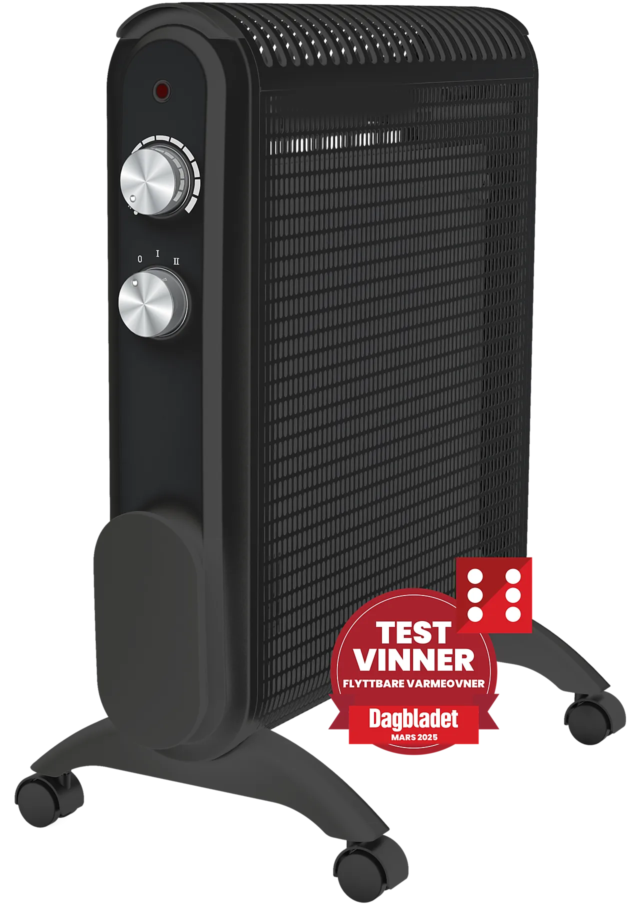 BOOSTER II 2000W sort varmeovn frittstående BOOSTER II 2000W sort varmeovn frittstående