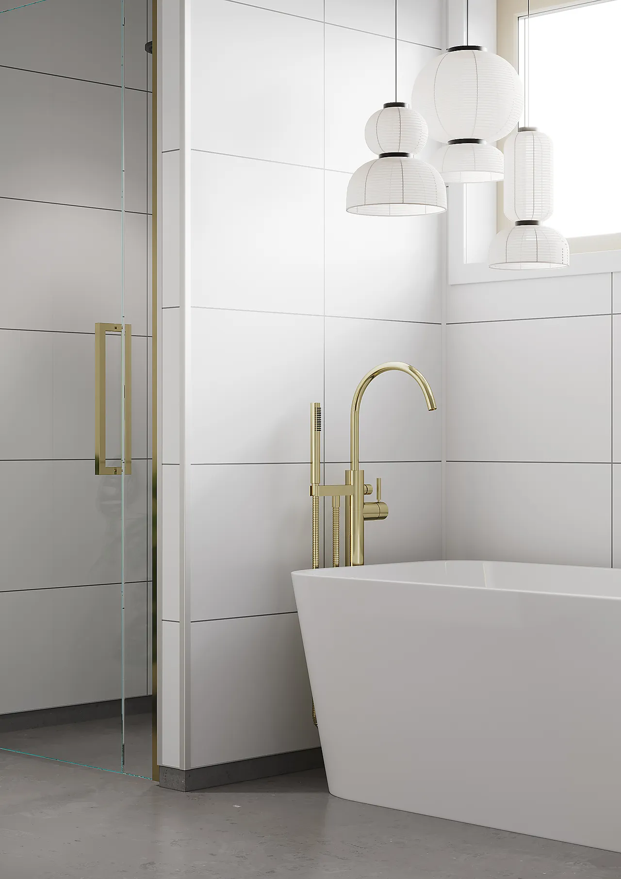 Baderomsplate fortissimo hvit null - null - 2 - Miniatyr