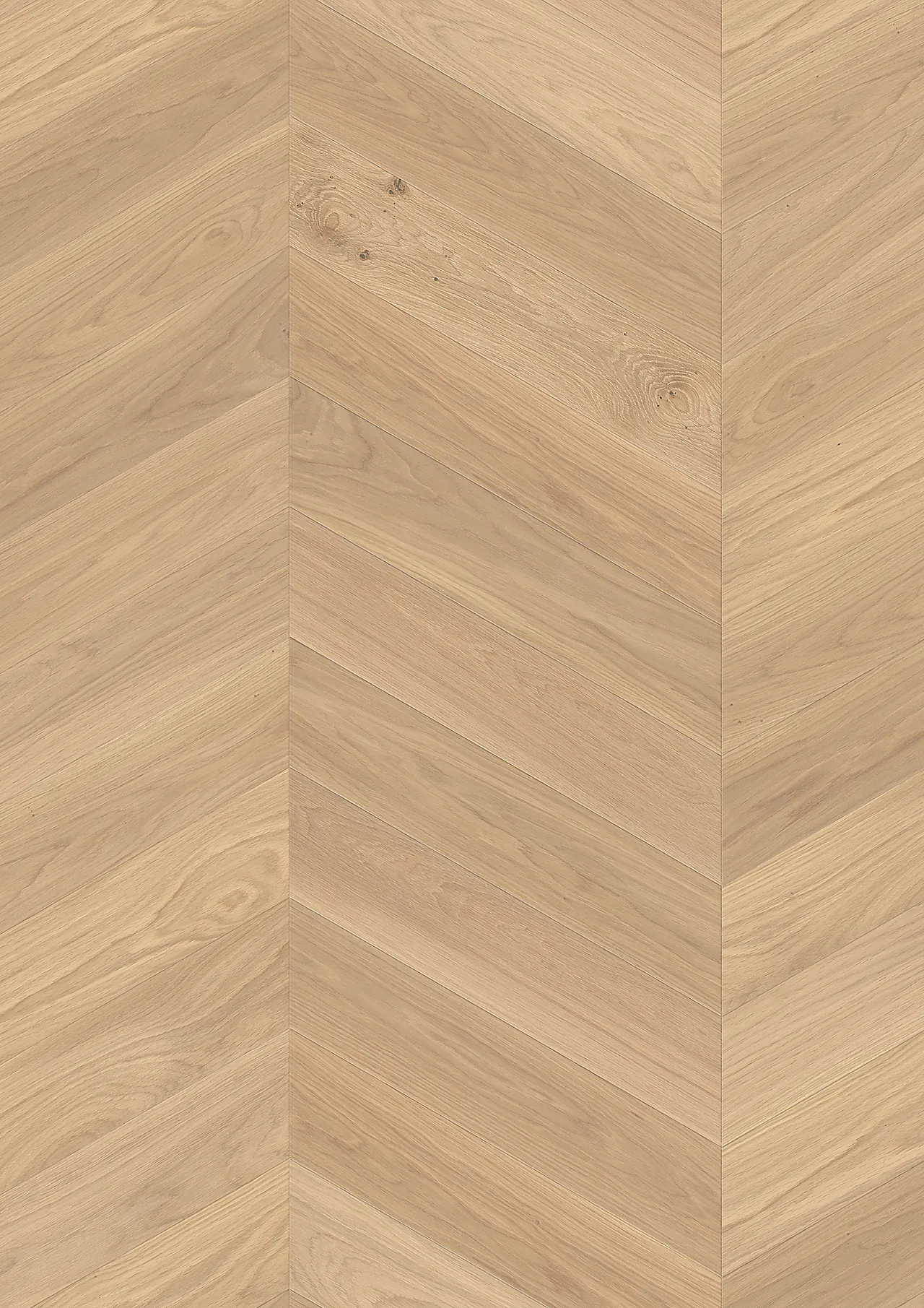 Parkett Chevron Eik hvit Adagio 14x138x611 mm