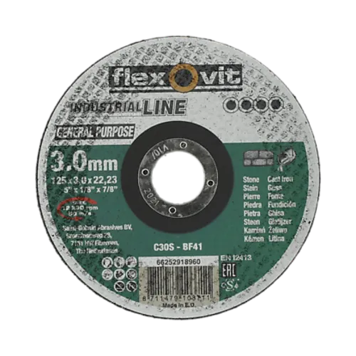 Kappeskive stein 125x3 f flexovit stein c30s