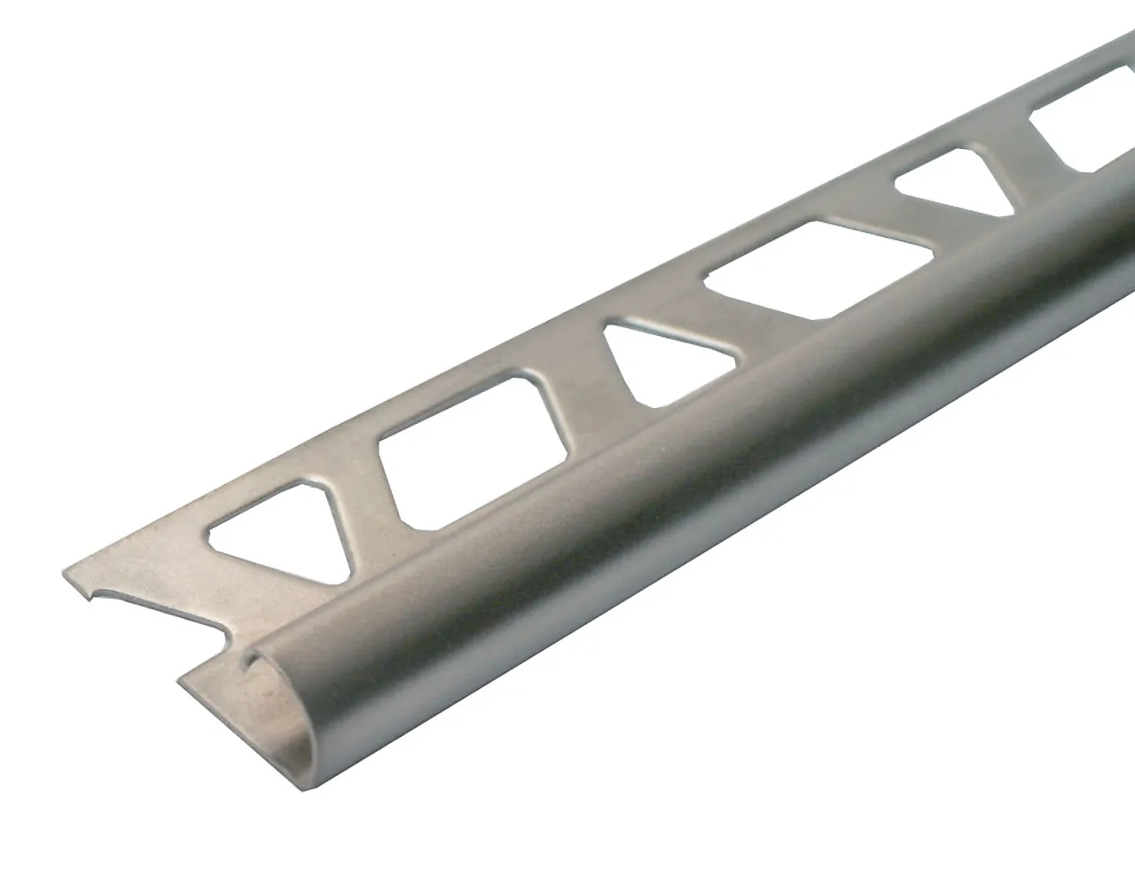 Hjørnelist børstet 8mm rustfritt stål