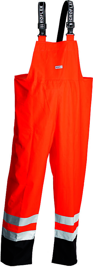 PU regnjakke, High-Vis gul/marine, klasse 3, størrelse 2XL