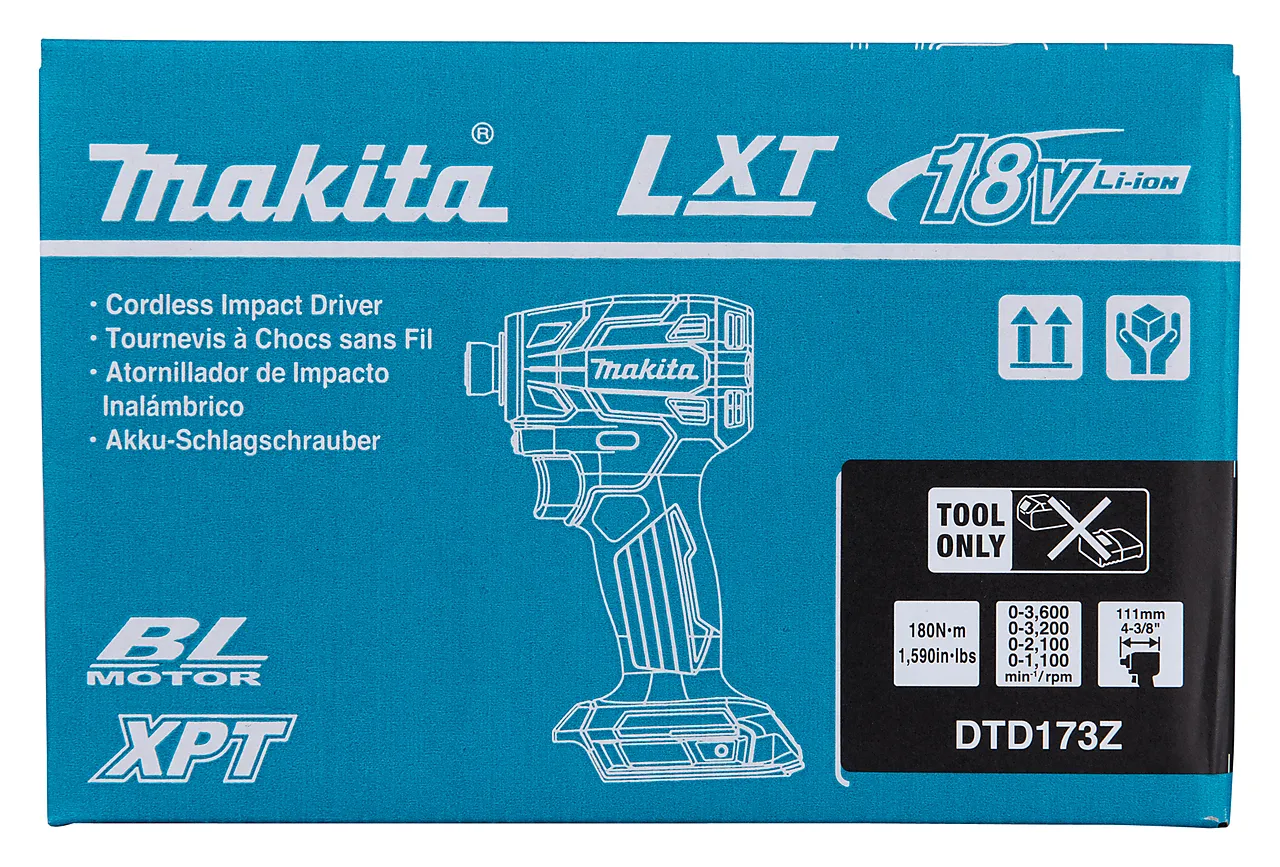 Slagskrutrekker 18V DTD173Z 1/4" null - null - 3 - Miniatyr
