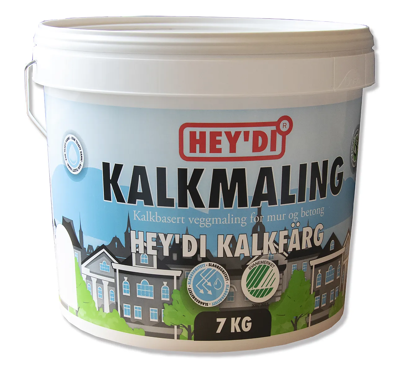 Heydi kalkmaling grå 7 kg