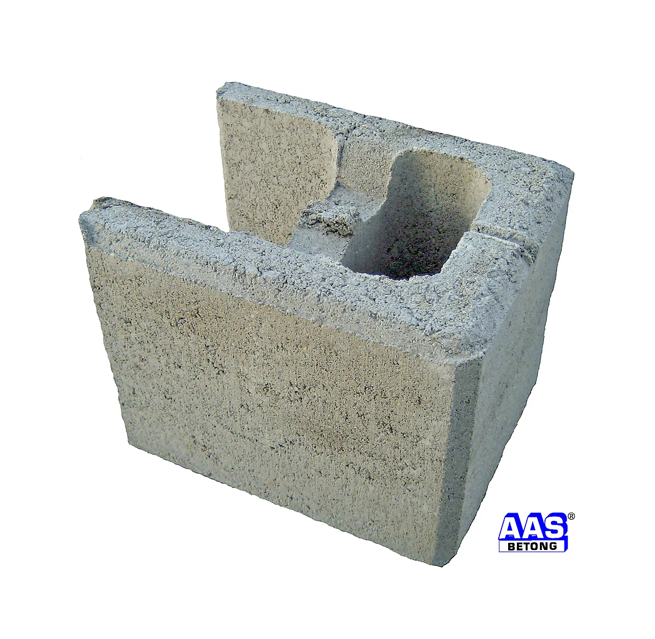 Forsk.blokk glatt 20 cm halv ende 25x20x20 null - null - 3 - Miniatyr