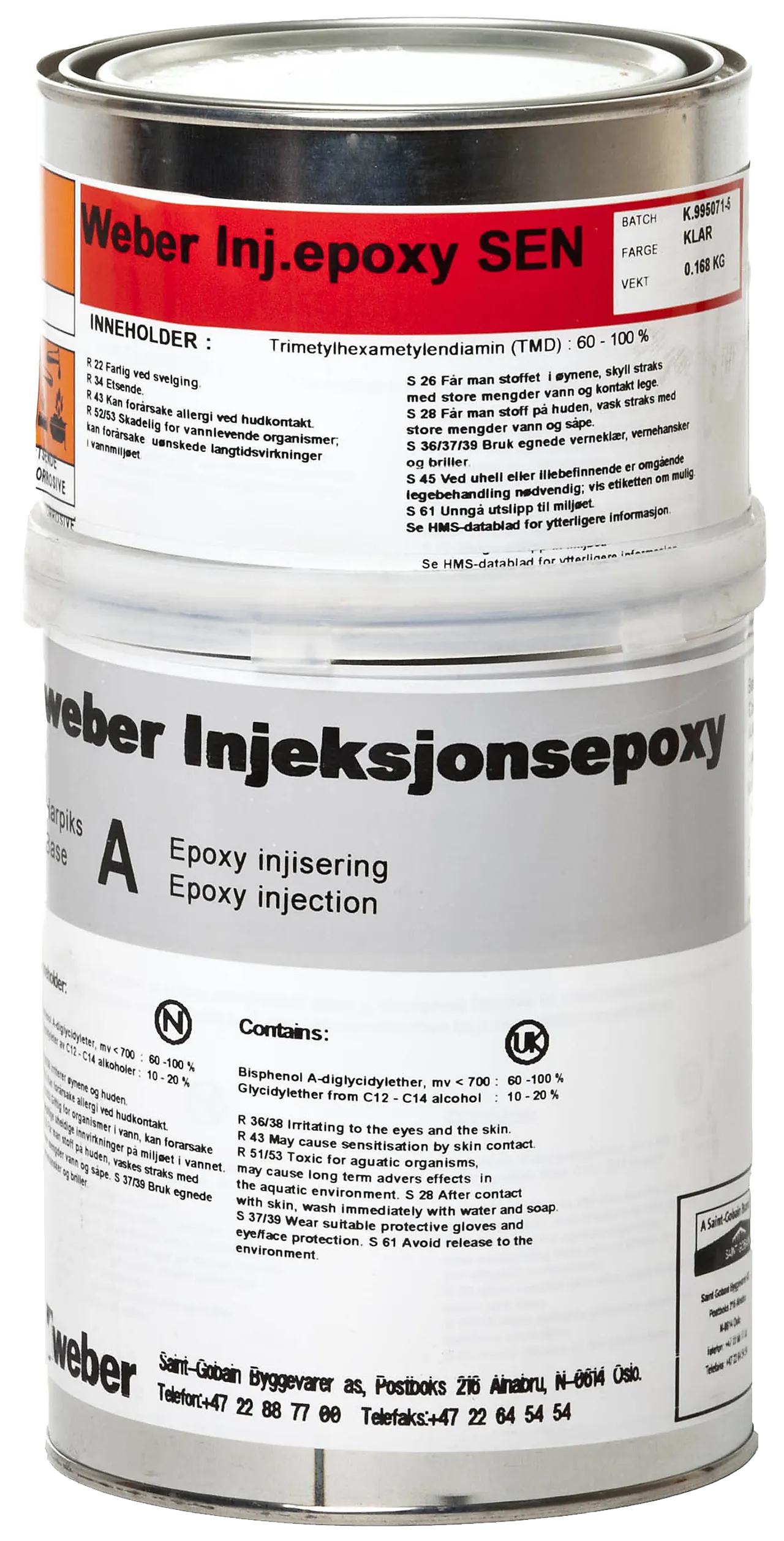INJEKSJONSEPOXY 2-KOMP 1KG 2-KOMP LAVVISKØS INJEKSJONSEPOXY 2-KOMP 1KG 2-KOMP LAVVISKØS