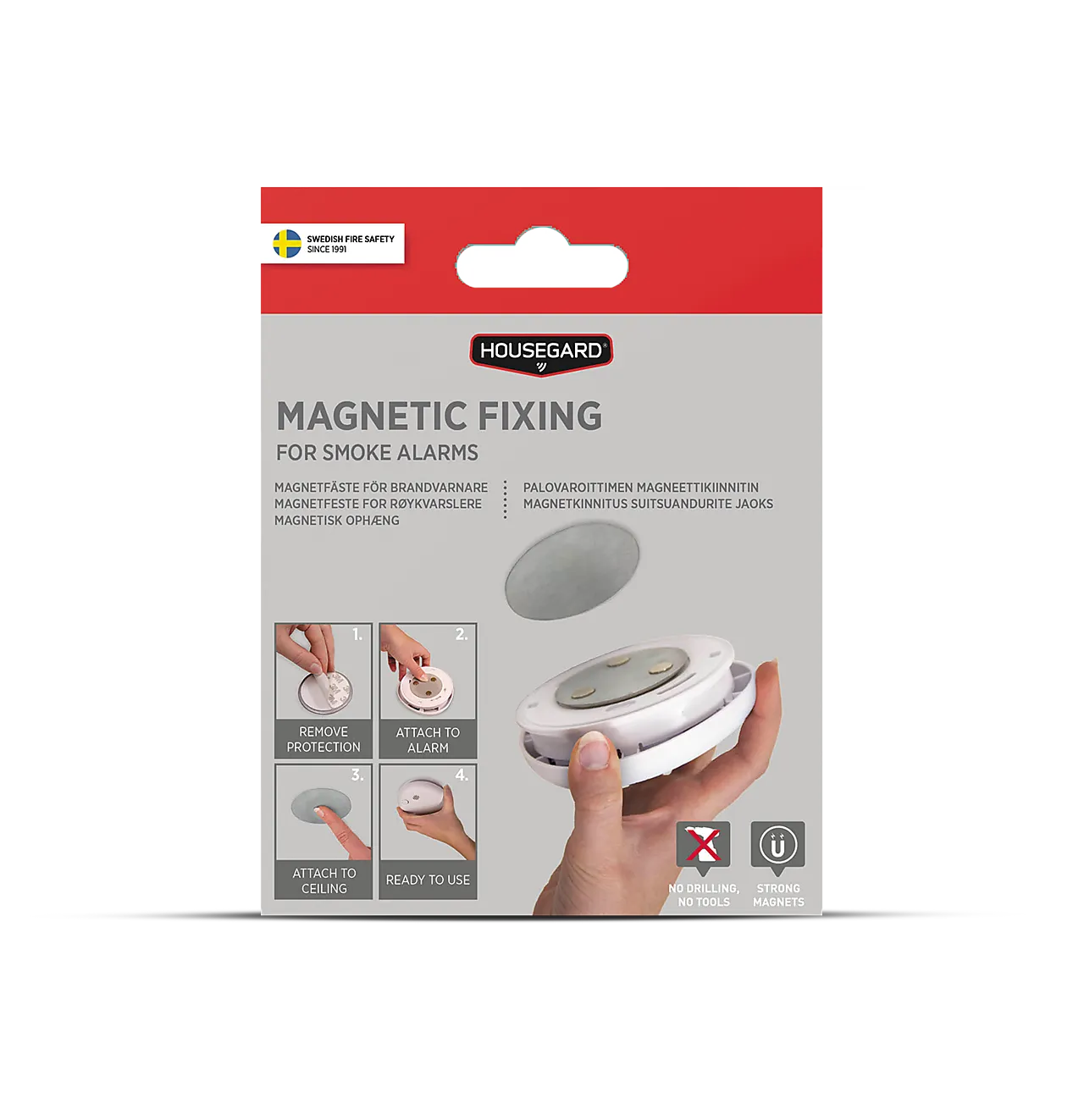 Magnetfeste for røykvarsler null - null - 3 - Miniatyr