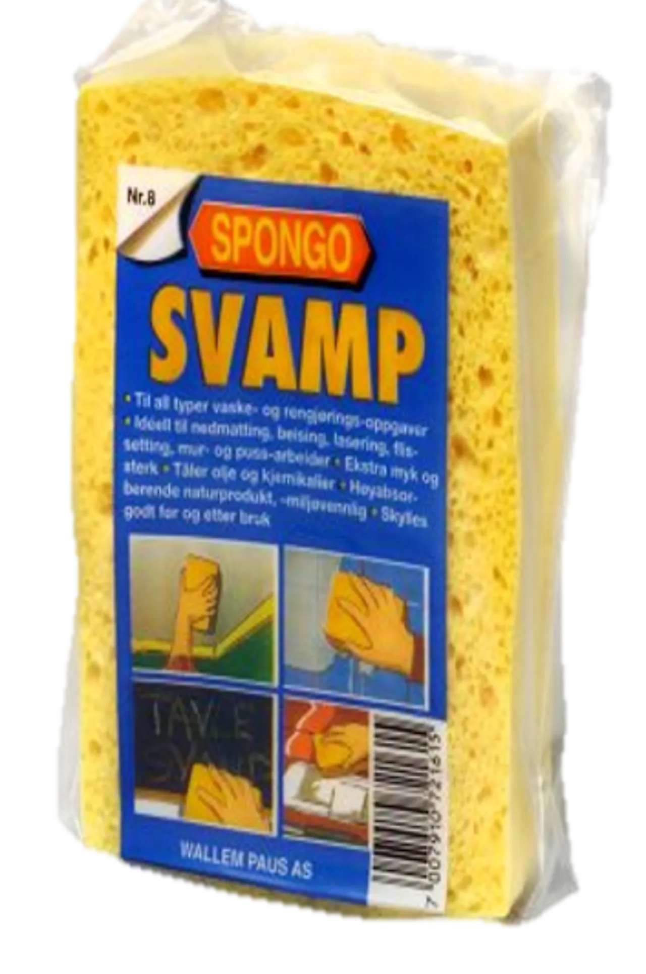 SVAMP SPONGO NR 8 KEMETYL HØYABSORBEREDNE SVAMP SPONGO NR 8 KEMETYL HØYABSORBEREDNE