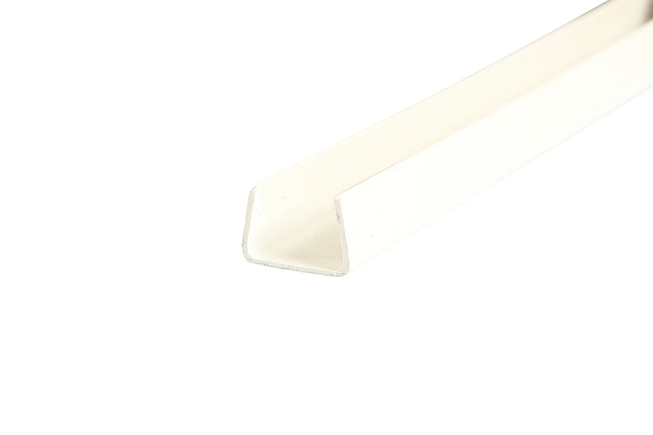 List U-profil 18x21x2600 mm hvit