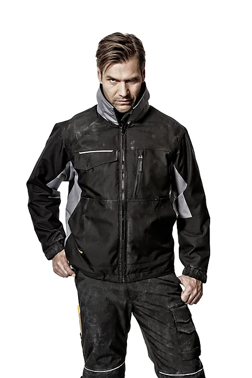 Vinterjakke 1128 hvit/sor xlsnic 100% polyester rip-stop