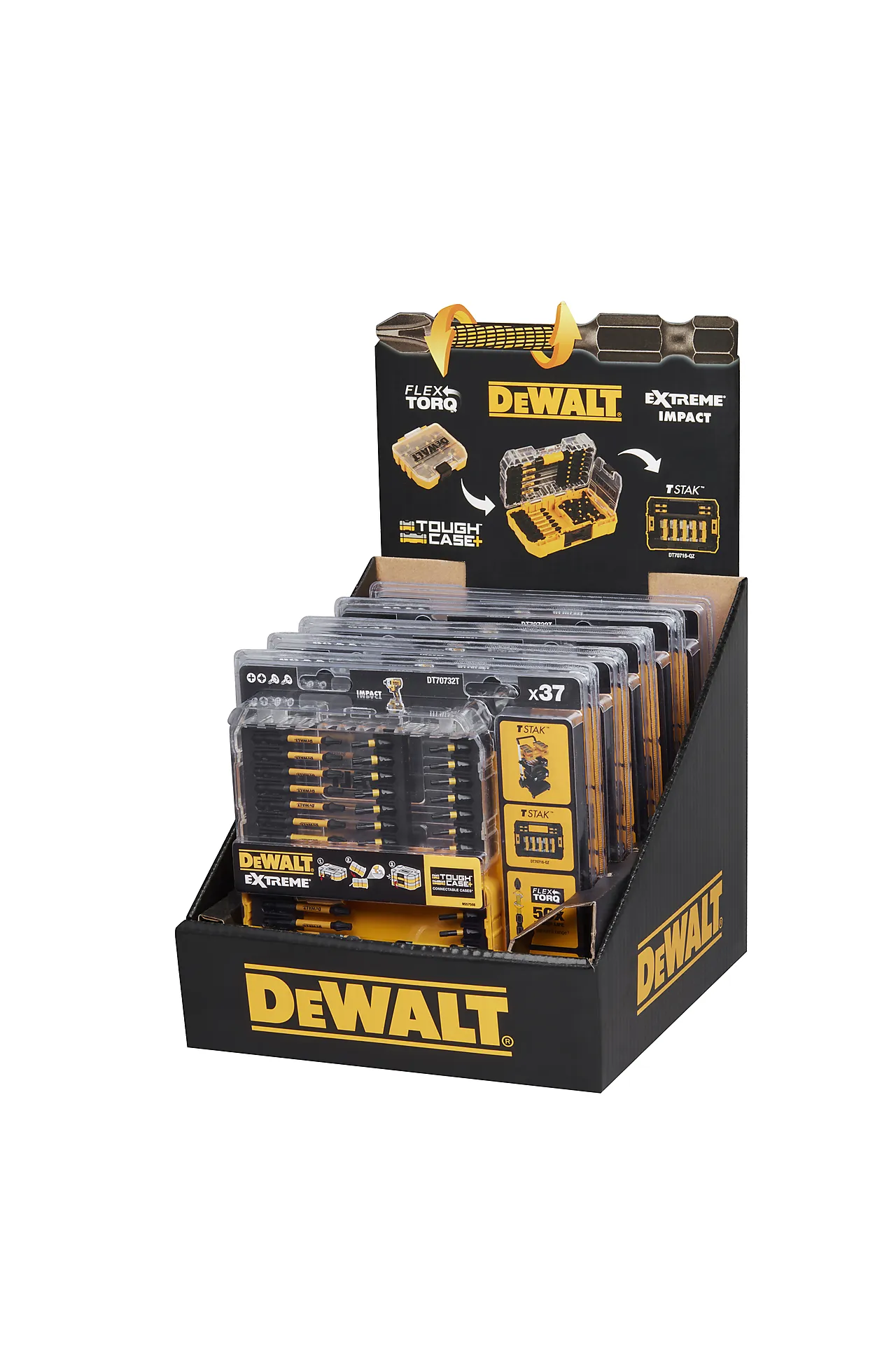 Bitssett 37 stk torsion dt70732t-qz dewalt flextorq null - null - 2 - Miniatyr