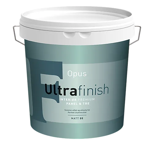 Oljemaling ultrafinish glansgrad 5 hvit 2,7 liter