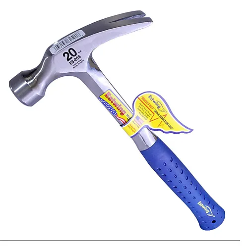 Hammer 20 oz rett klo m/ gummigrep