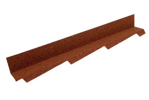 Overgangsbeslag tak/vegg høyre rustikk-rød