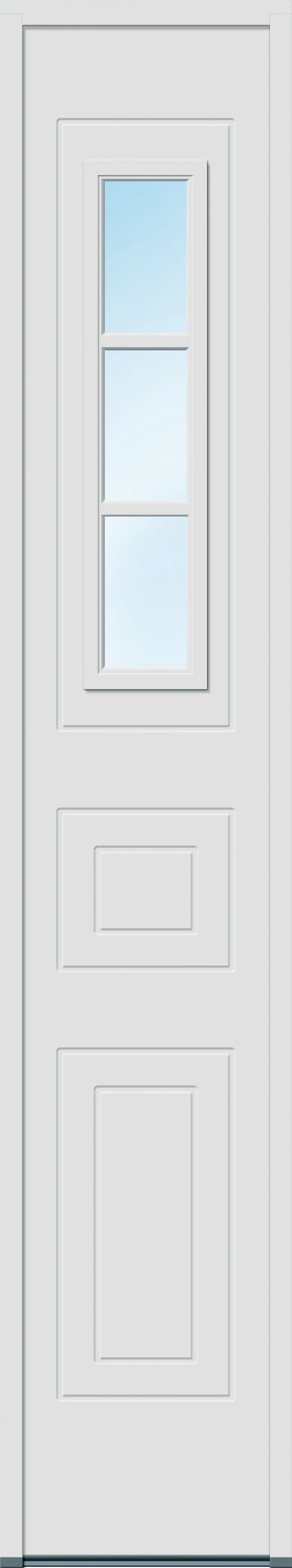 Sidefelt ytterdør Stryn med cotswold glass hvit 40x200 cm null - 40x200 cm - 2 - Miniatyr