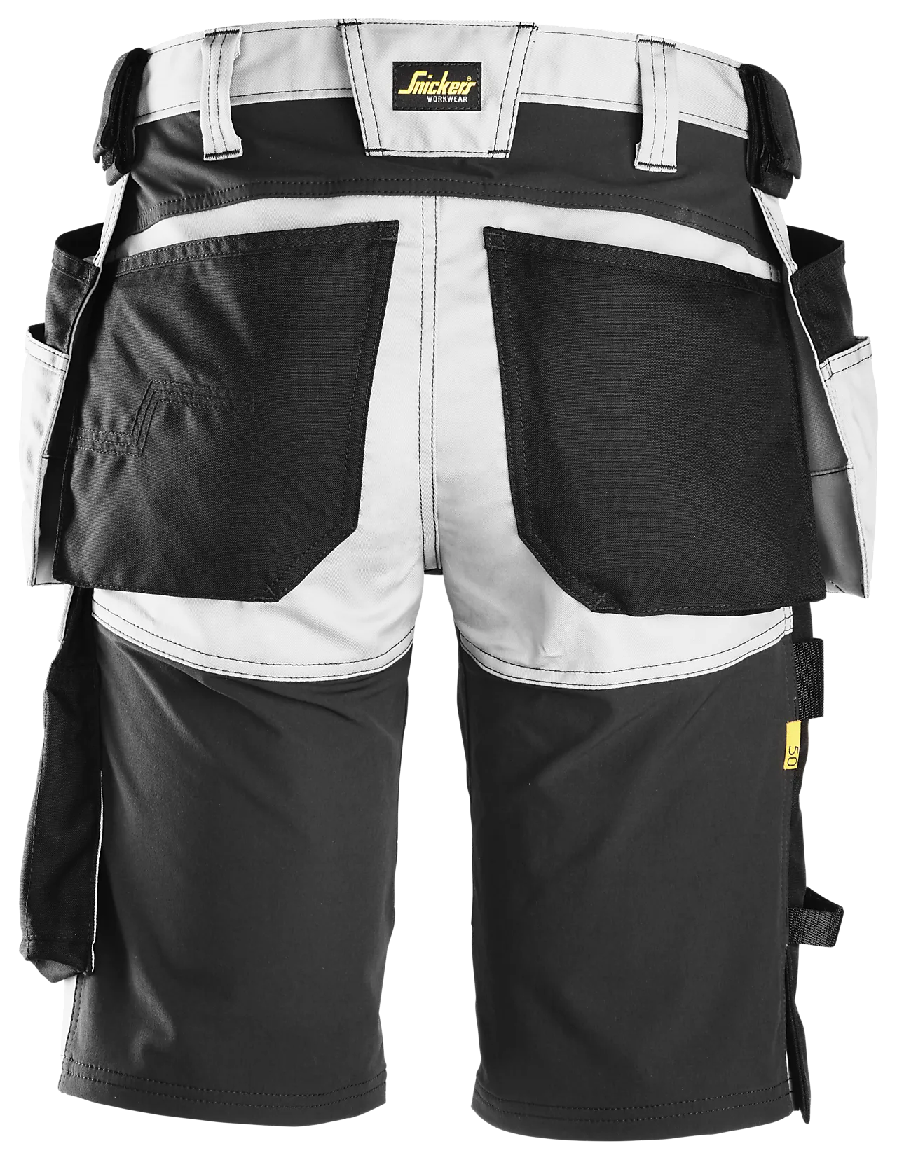 Shorts 6141 hvit/sor 58 snickers workwear null - null - 2 - Miniatyr