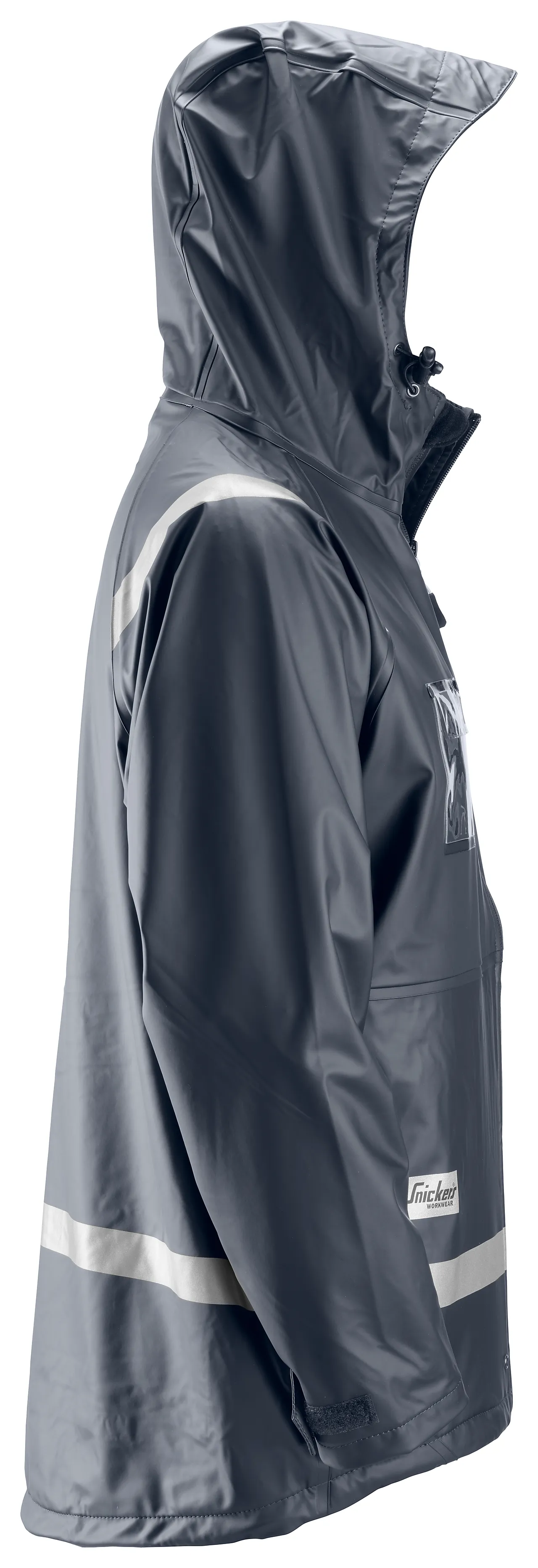 Snickers regnjakke 8200 mørk blå str M PU-belagt m/refleksdetaljer null - M - 3 - Miniatyr