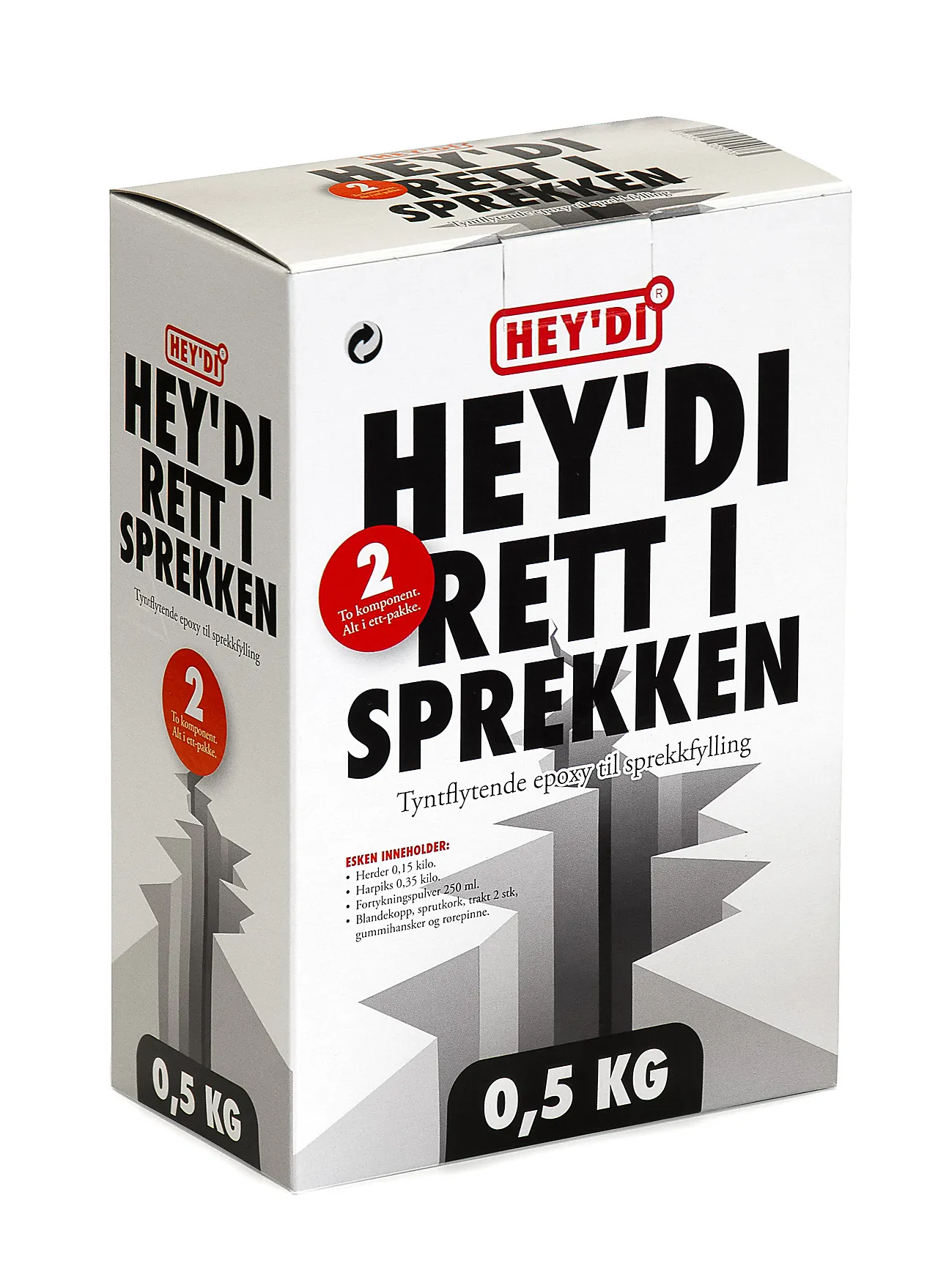 Epoxy Rett i Sprekken 0,5 kg Epoxy Rett i Sprekken 0,5 kg