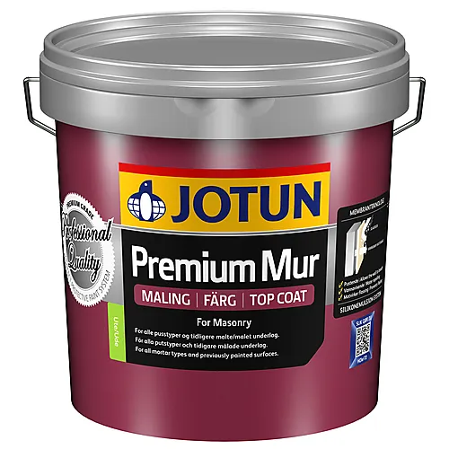 Premium mur mørkgrå 2,7 liter