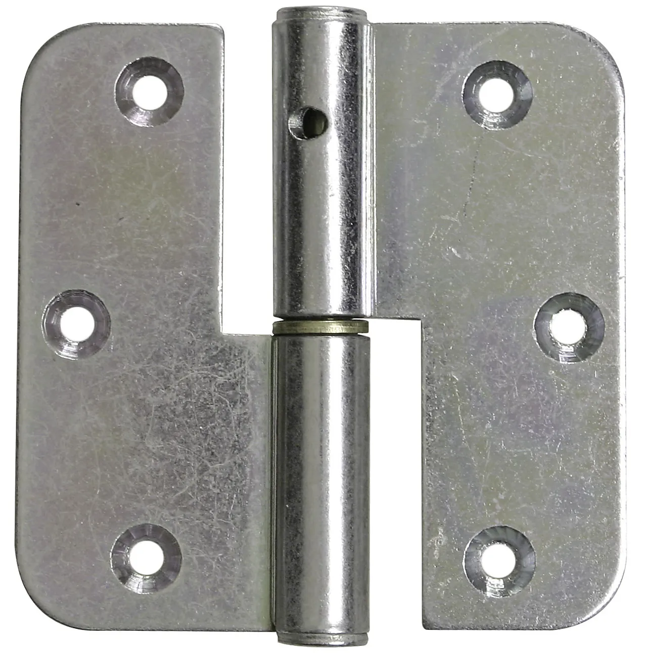 Hengsel til dør/vindu høyre elforzinket gul 85x35 mm Hengsel til dør/vindu høyre elforzinket gul 85x35 mm