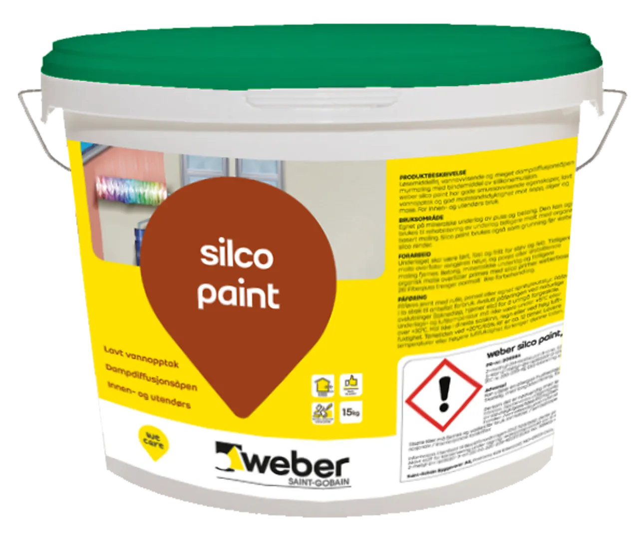 Silikonharpiksmaling Hvit 100A 15Kg .Ton Silikonharpiksmaling Hvit 100A 15Kg .Ton