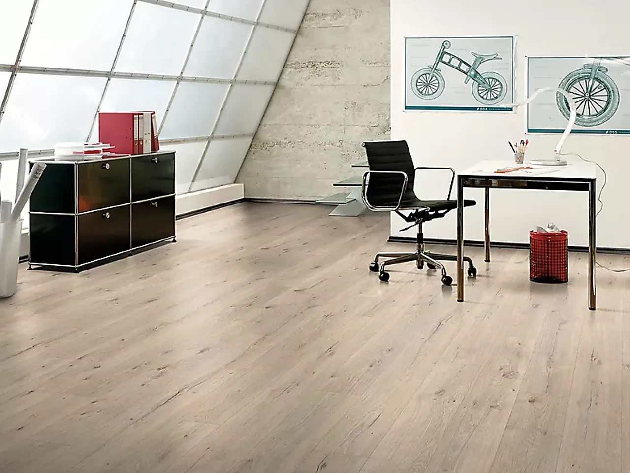 Laminatgulv 1-stav eik lys mix 8 mm null - null - 2 - Miniatyr