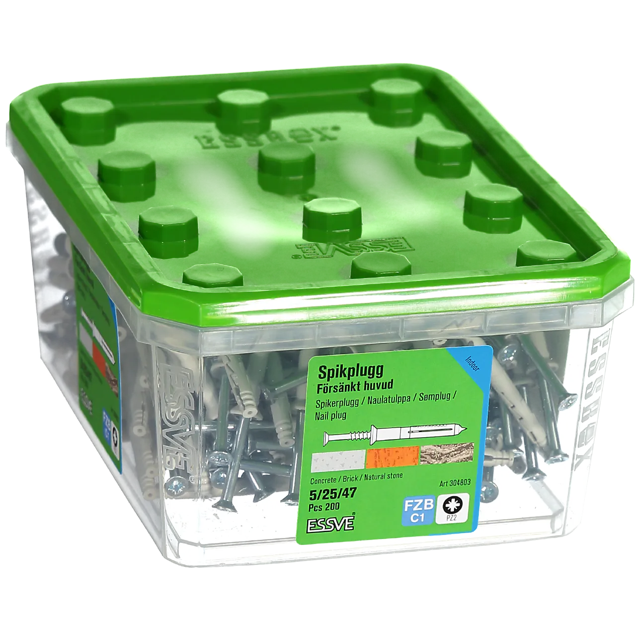 Spikerplugg 5x47 fzb a-200senket krage pz2 null - null - 2 - Miniatyr