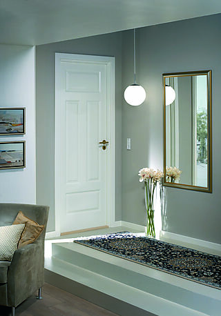 Dørbl Compact 04n 9x21 Hvit. Uten Karm.