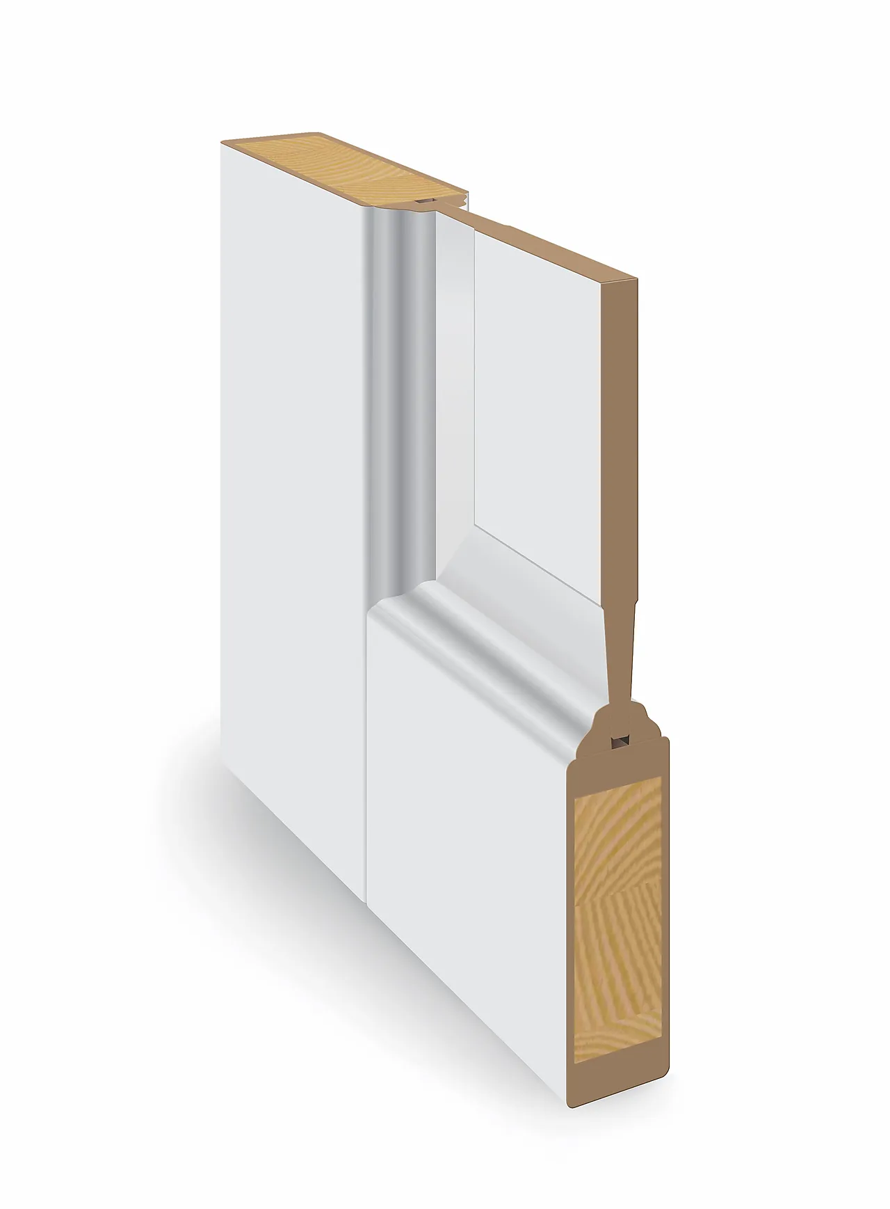 Dørblad innerdør Jonas hvit 70x200 cm null - 70x200 cm - 2 - Miniatyr