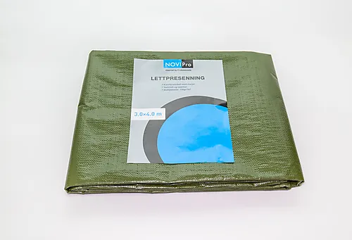 Presenning grønn 3x4 meter 130 gr