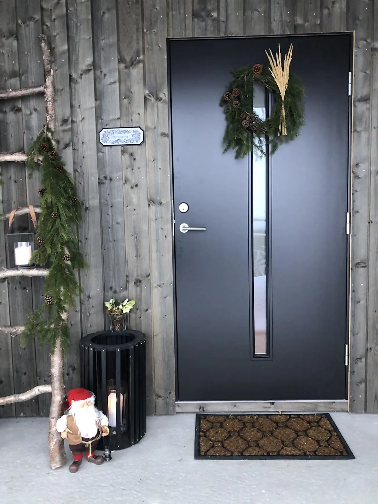 Ytterdør tf hovdeby 18x21h hv frosta glass - ncs s 0502-y null - null - 2 - Miniatyr