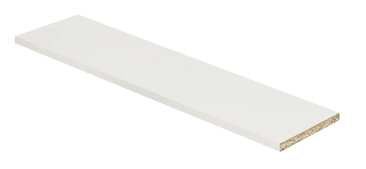 Sponplate melaminbelagt 12x2500x1250 matt hvit Sponplate melaminbelagt 12x2500x1250 matt hvit