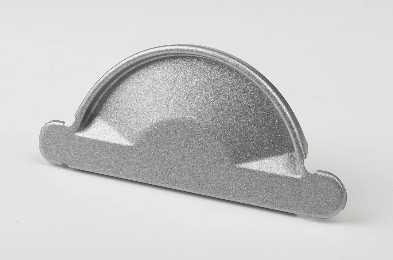 Endestykke stål 125 mm silver Endestykke stål 125 mm silver