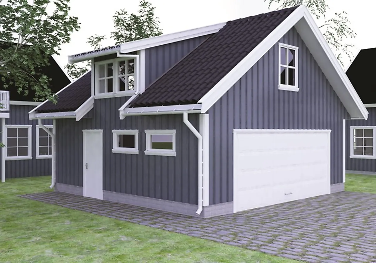 Dobbelgarasje Hushovd med loft