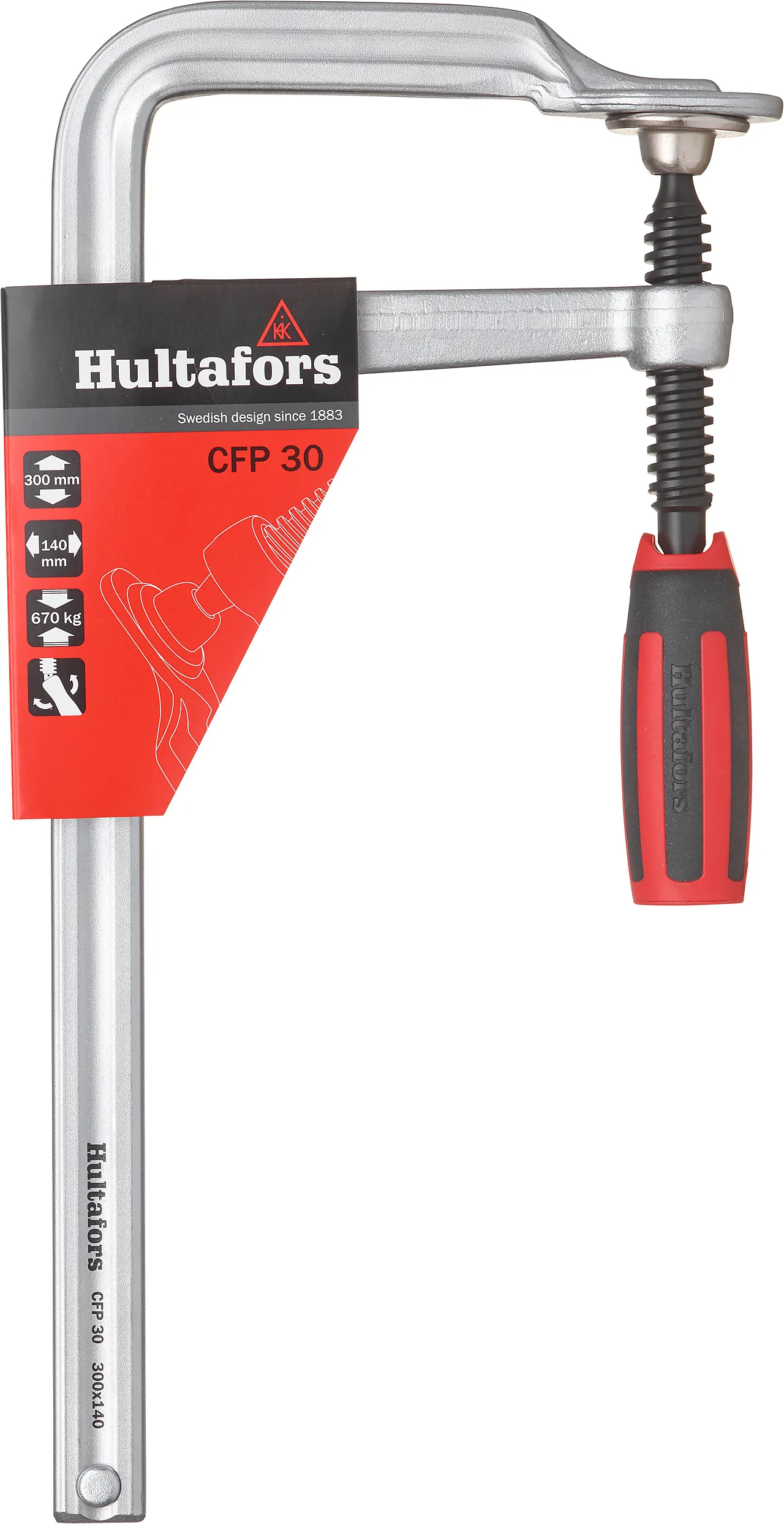 Hultafors skrutvinge CFP 30 pivot vidde: 300 mm null - null - 3 - Miniatyr